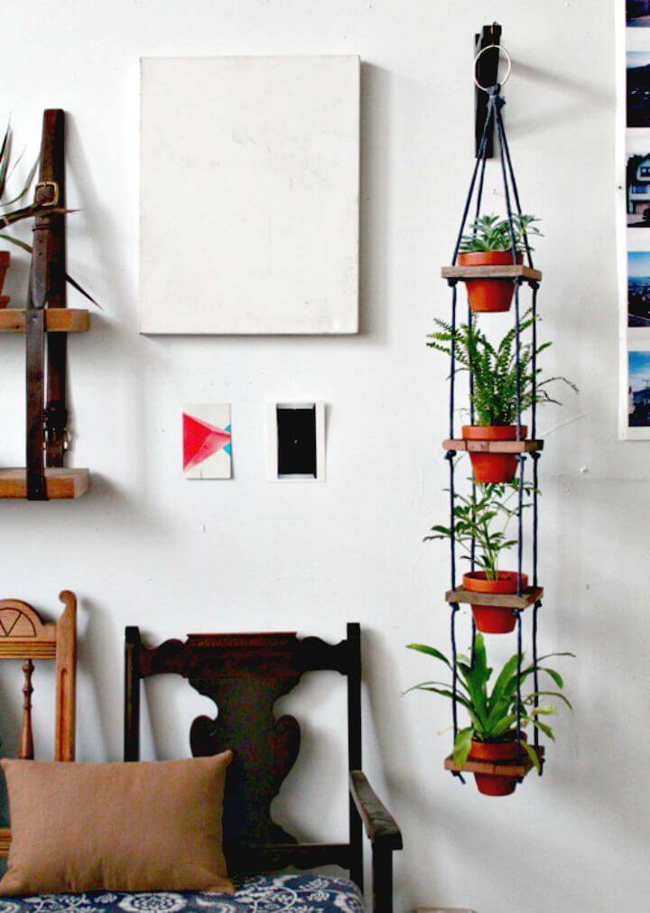 DIY Tiered Hanging Pots - Indoor Garden Ideas  