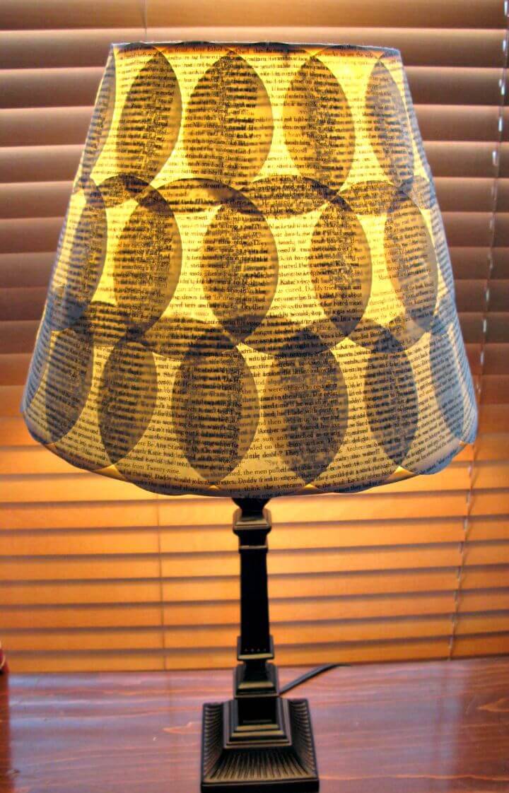 How to Make Book Page Lamp