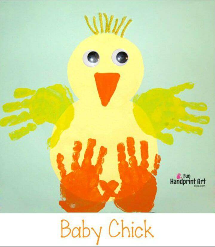 How to Make Handprint Baby Chick