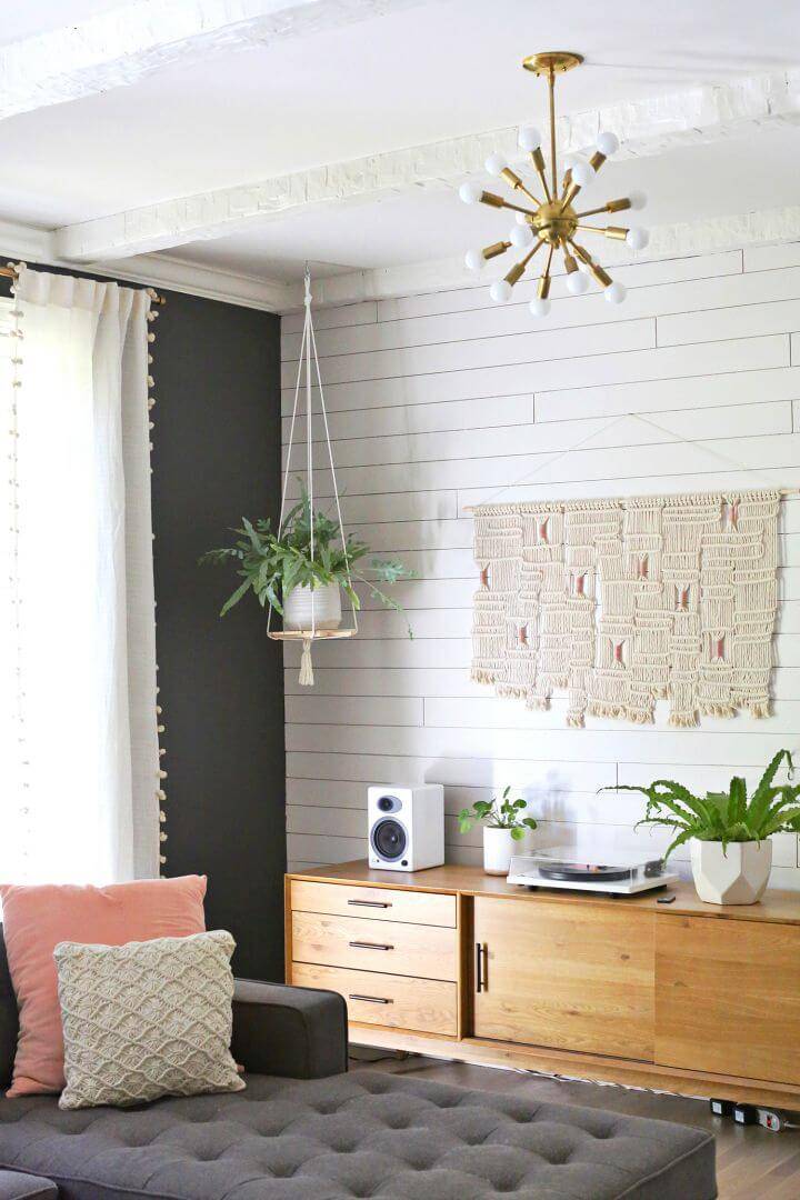 How to Make Hanging Plant Shelf - DIY