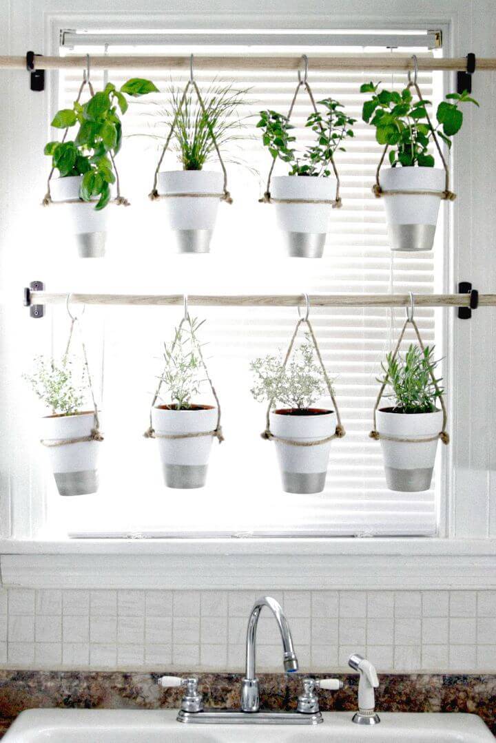 DIY Indoor Hanging Herb Garden