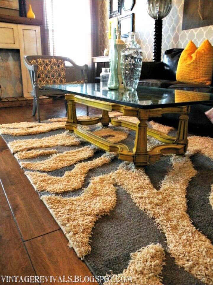 Quick and Easy DIY Rug for Living Room