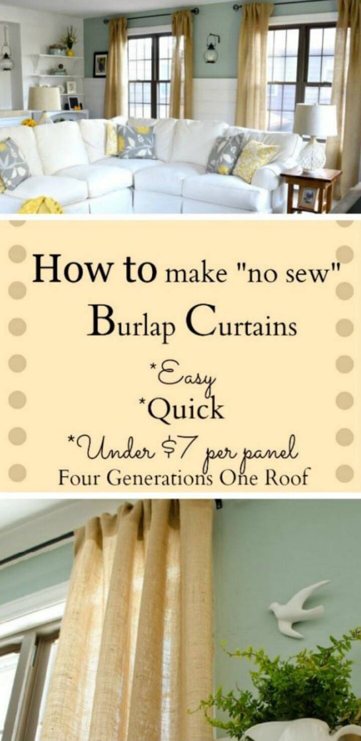 How to Make Curtains Using Burlap