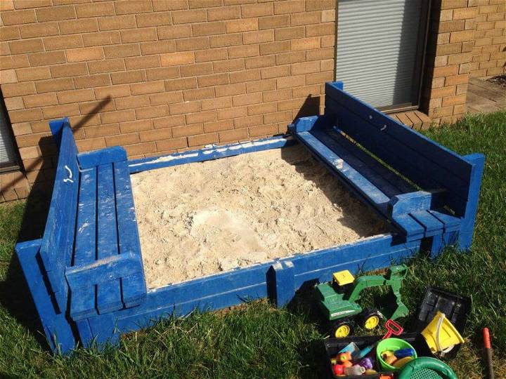 Make Sandpit with Integrated Bench Seats