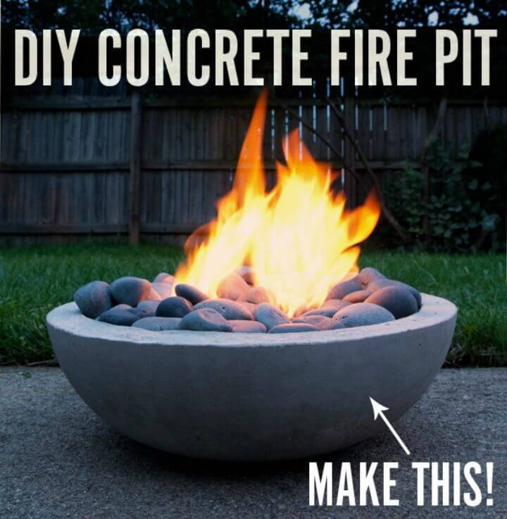 DIY Concrete Fire Pit from Scratch