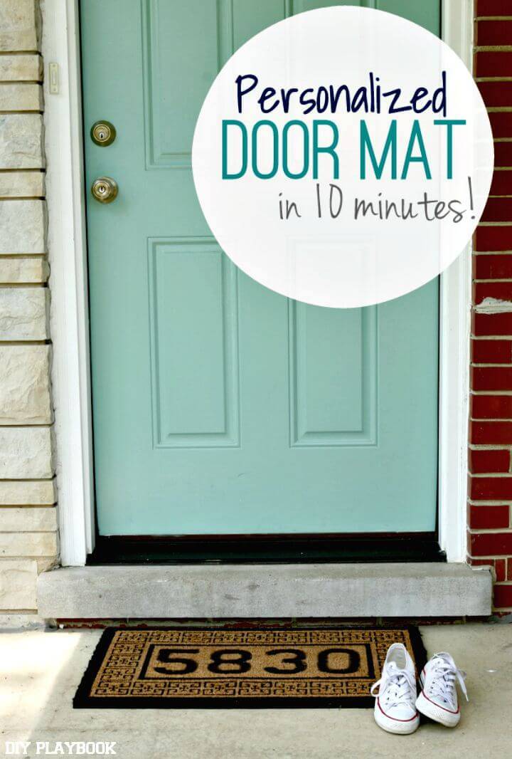 How to DIY Personalized Doormat