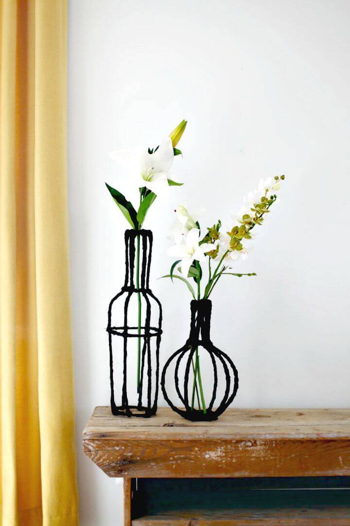 Simple DIY Decorative Wire Vase