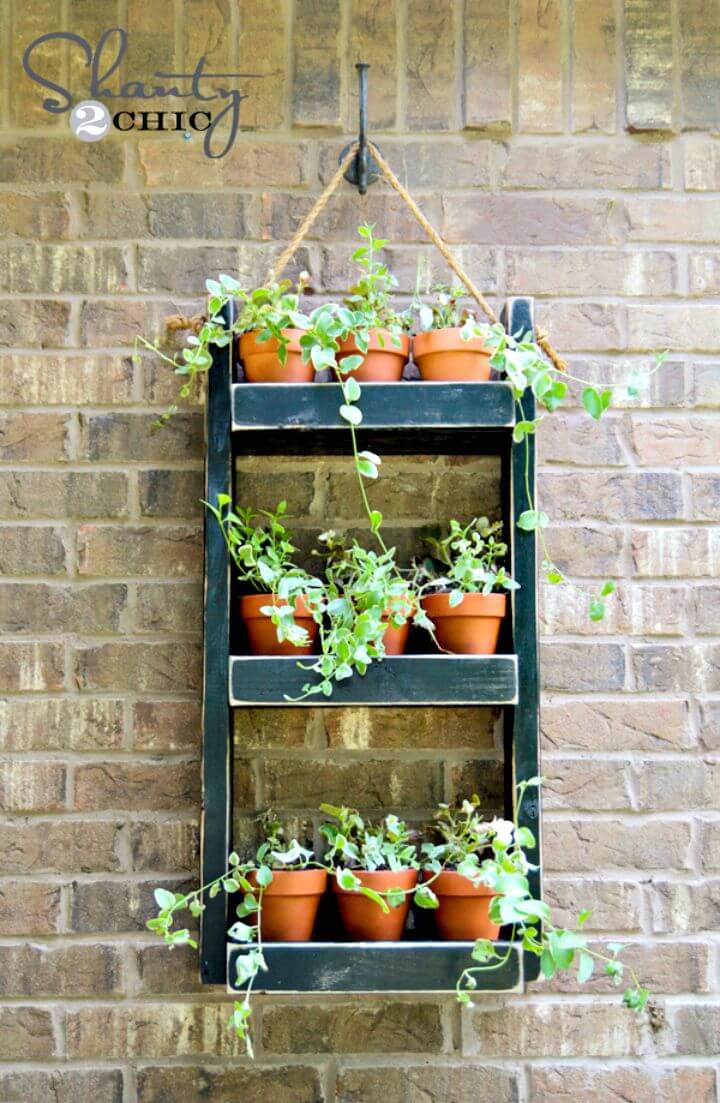 DIY Wood Hanging Planter