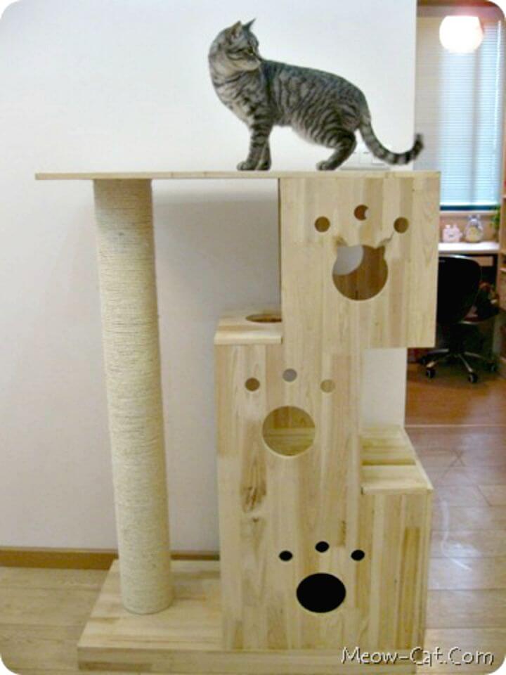 Unique DIY Cat Tree