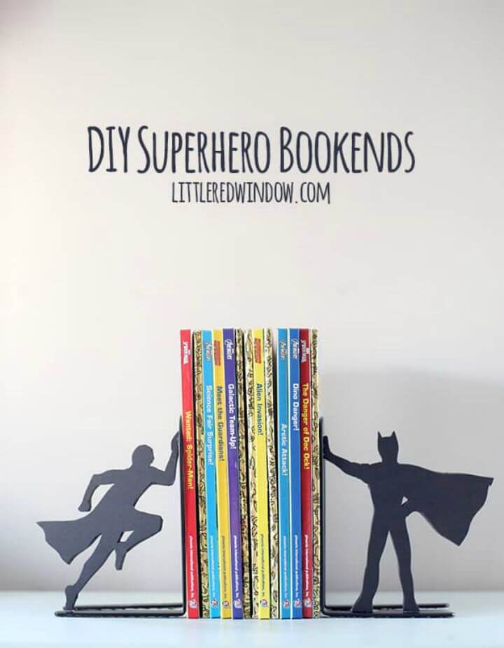 Wonderful DIY Superhero Bookends