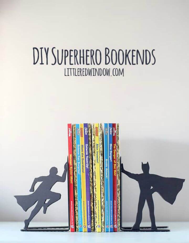 DIY Superhero Bookend Step by Step Instructions