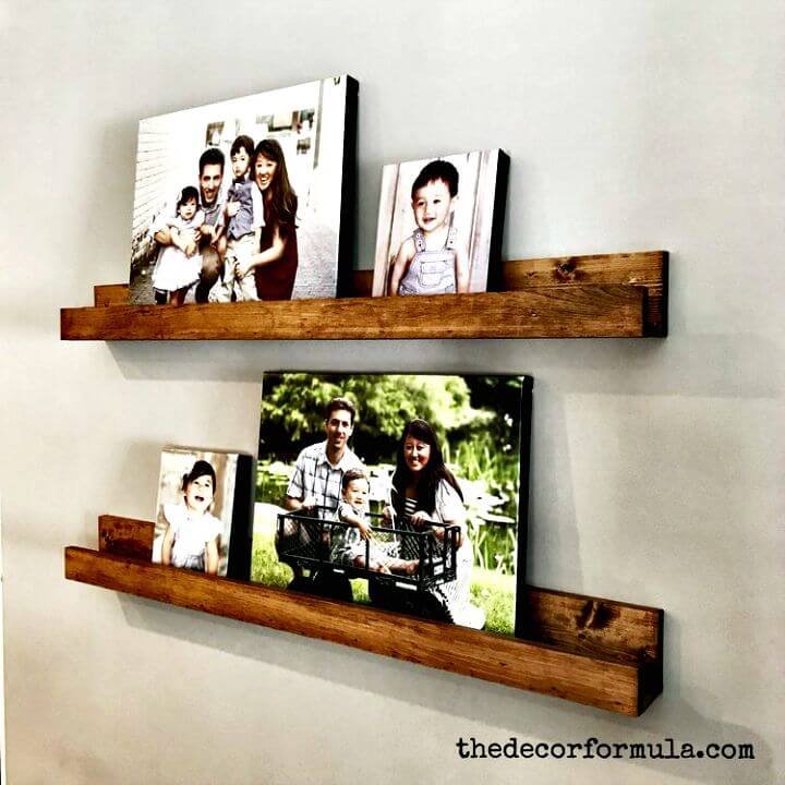 DIY Custom Picture Wooden Ledges