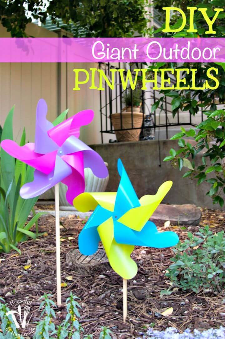 Easy DIY Giant Outdoor Pinwheels