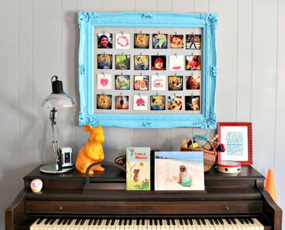 DIY Photo Frame Of An Old Picture Frame