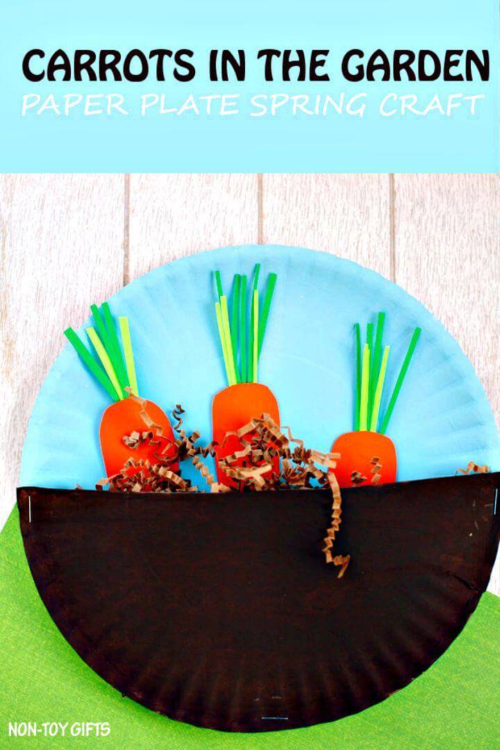 How to DIY Carrots in the Garden Craft for Kids