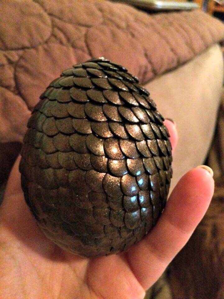 DIY Dragon Egg with Thumb Tacks