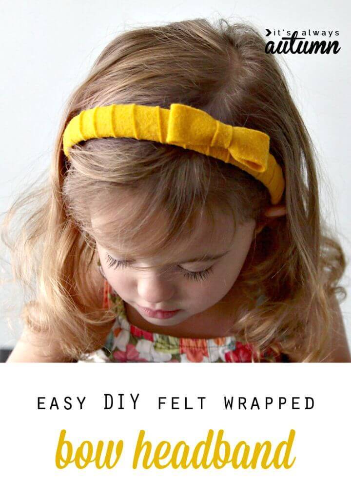 DIY Felt Wrapped Headband for Little Princes 