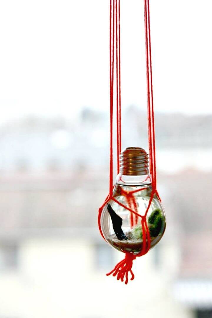 DIY Macrame Light Bulb Hanger