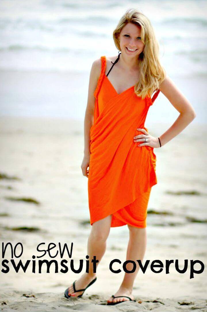 DIY No Sew Swimsuit Cover Up for Summer 