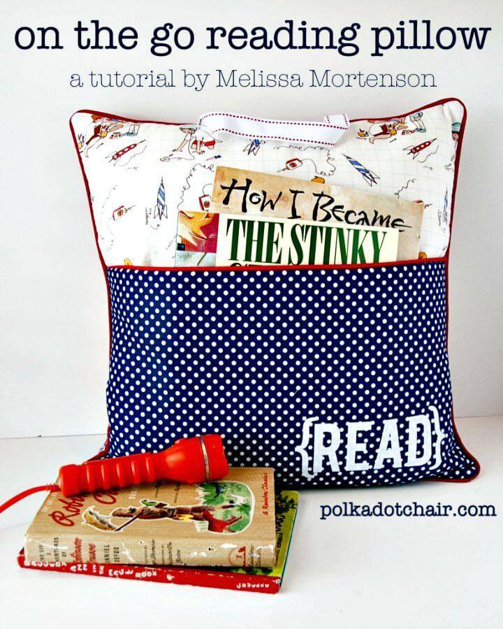 DIY On The Go Reading Pillow - DIY Gift Ideas 