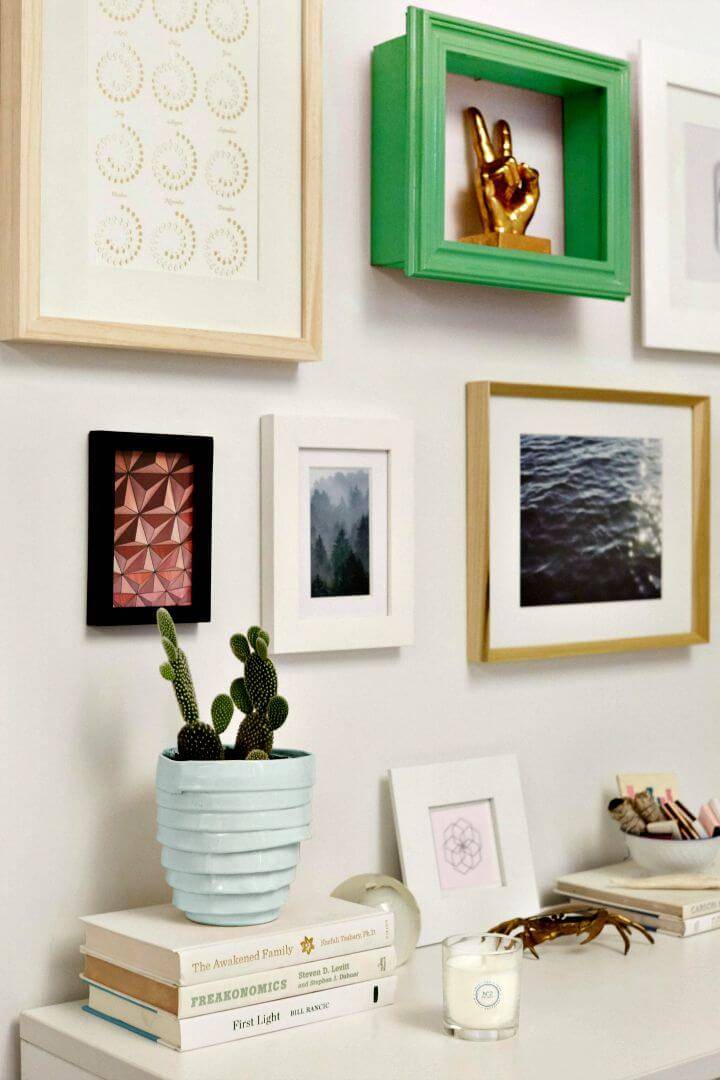 How to DIY Picture Frame Shelves