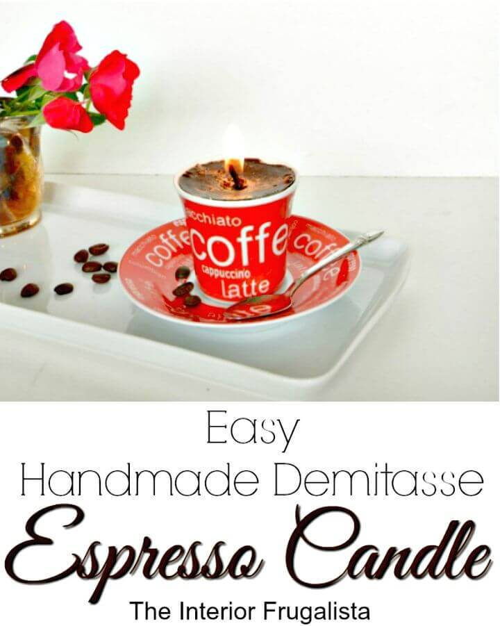 DIY Demitasse Espresso Candle