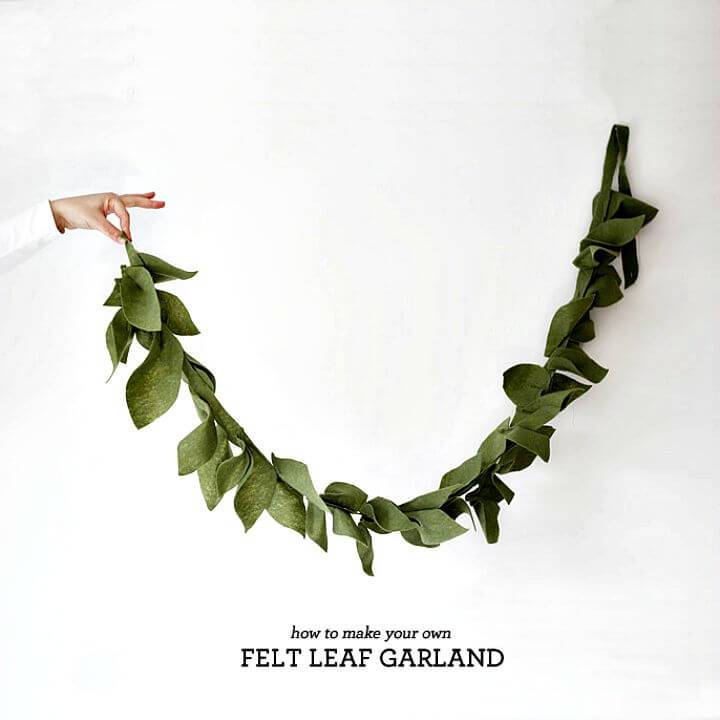 How to Make Felt Leaf Garland - DIY