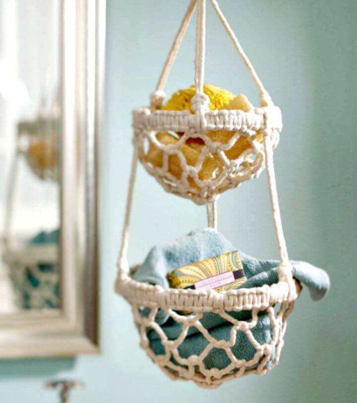 DIY Macrame Hanging Basket