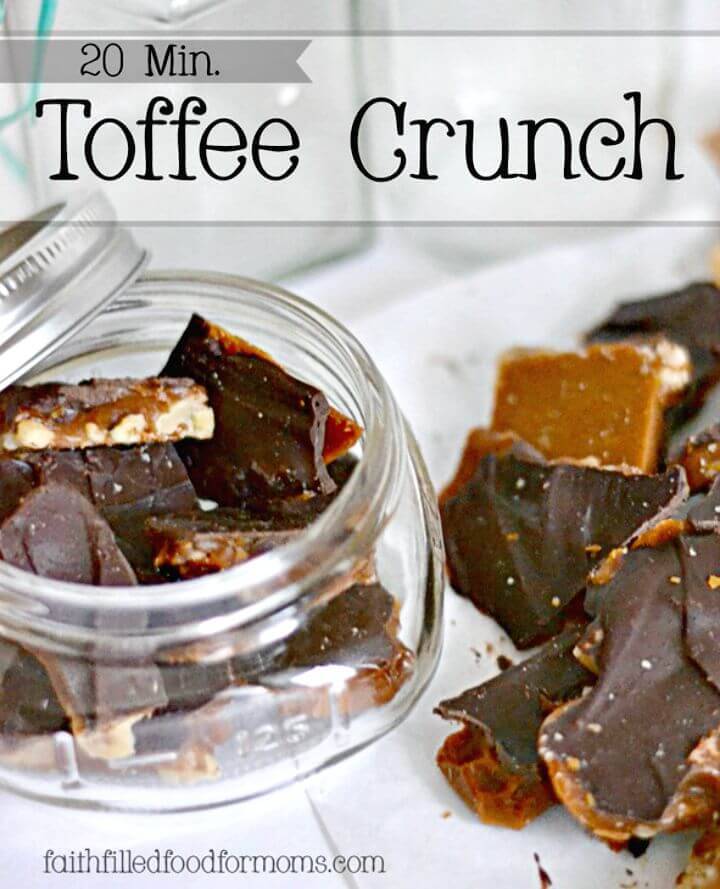 Homemade Toffee Crunch Candy Recipe - DIY Gift Ideas 