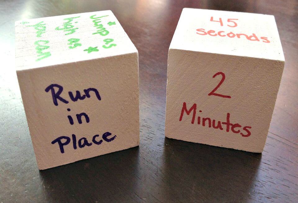 Easy To Make Activity Wooden Dice for Kids - DIY