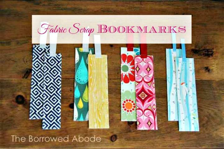 Make Fabric Scrap Bookmarks
