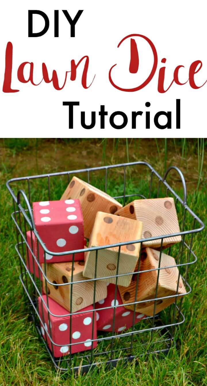 How to Make Wooden Lawn Dice - DIY Tutorial