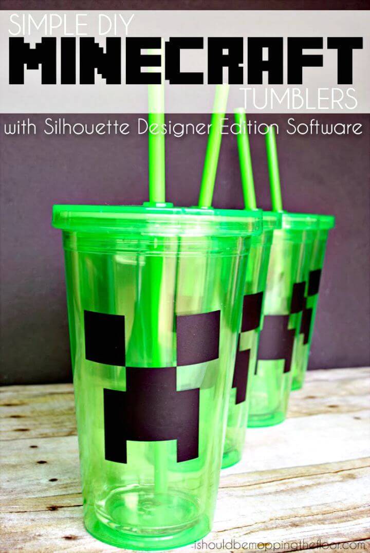 Easy to Make Minecraft Tumblers - DIY