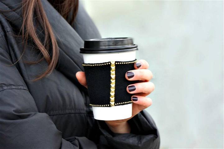 Adorable DIY Slate Coffee Sleeve