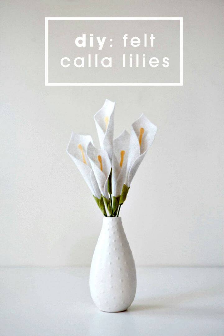 How To Make Felt Calla Lily - DIY