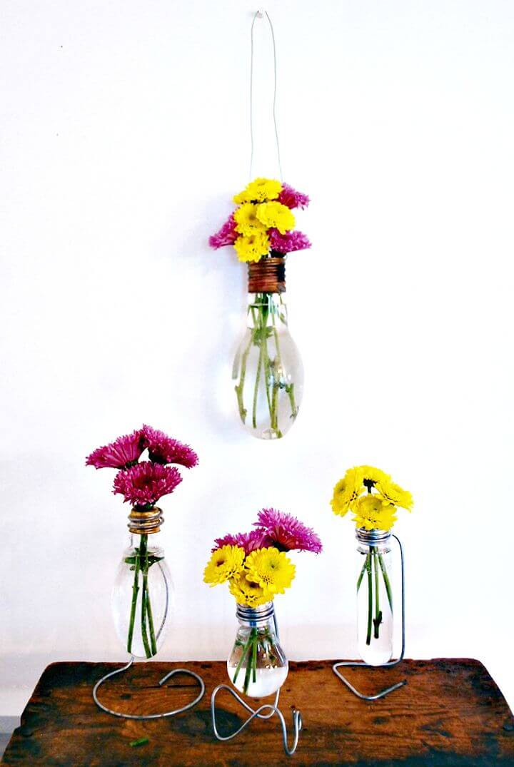 How To Make Light Bulb Vase - DIY