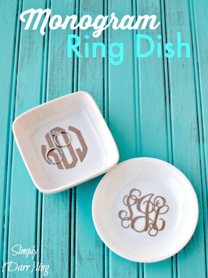 Easy DIY Monogram Ring Dish
