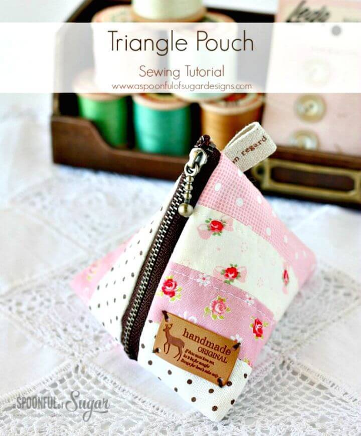 How To Make Triangle Pouch - DIY