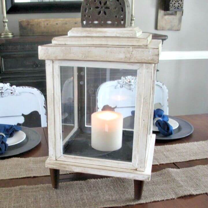 DIY Old Frames a Lantern - Reuse Old Picture Frames
