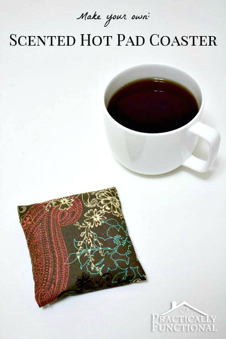 Make Scented Hot Pad Coaster - DIY for Coffee Lovers