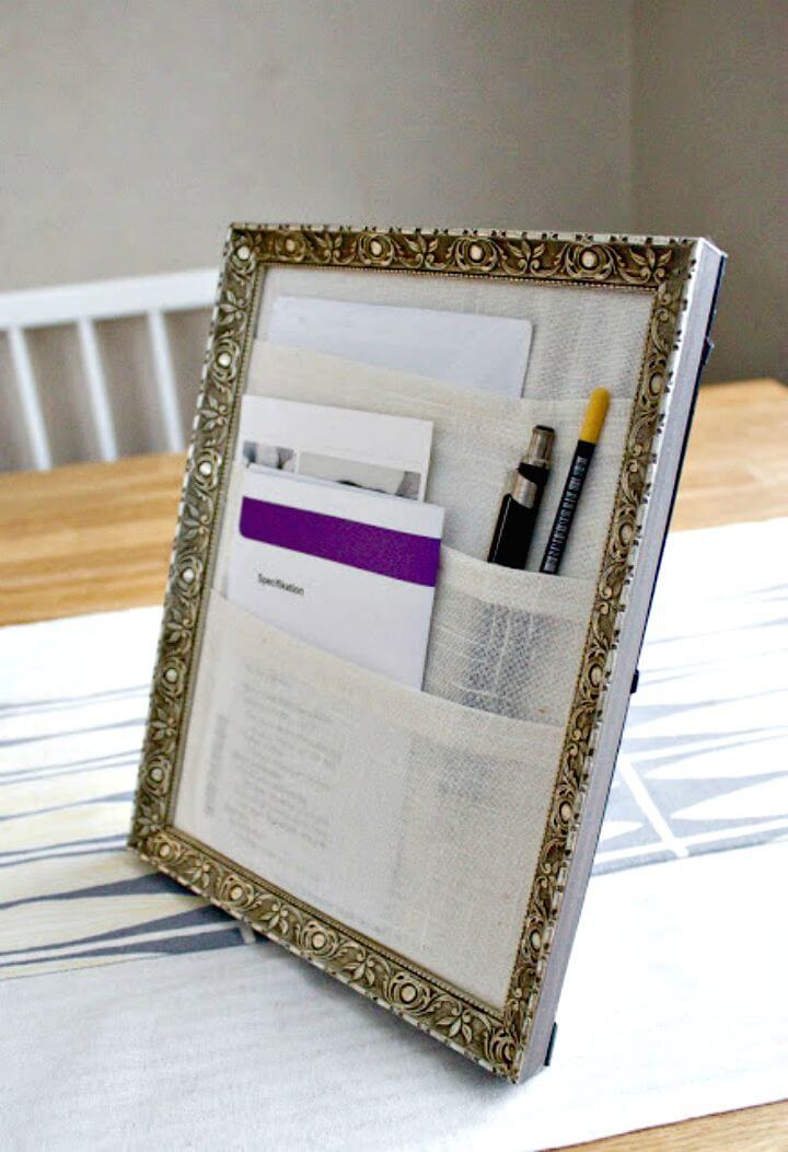 Handmade Old Frame Table Organizer