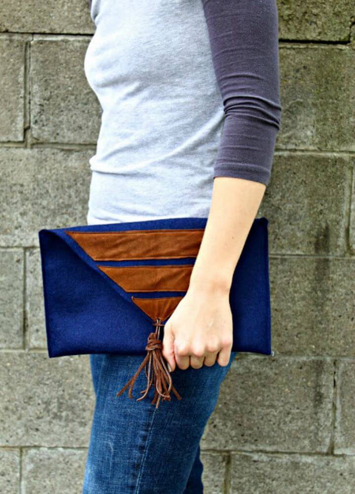 How to Make Felt and Suede Clutch