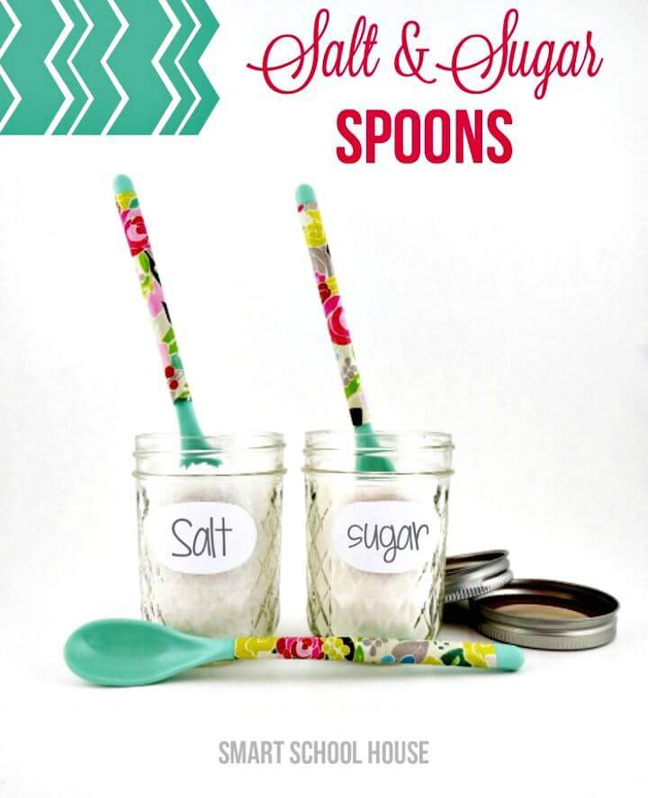 Pretty DIY Floral Spoons - Last Minute DIY Gift

