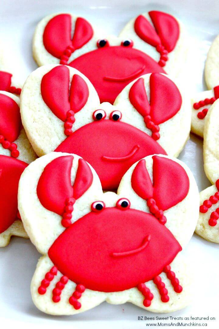 Cute Little Crab Cookies Decoration
