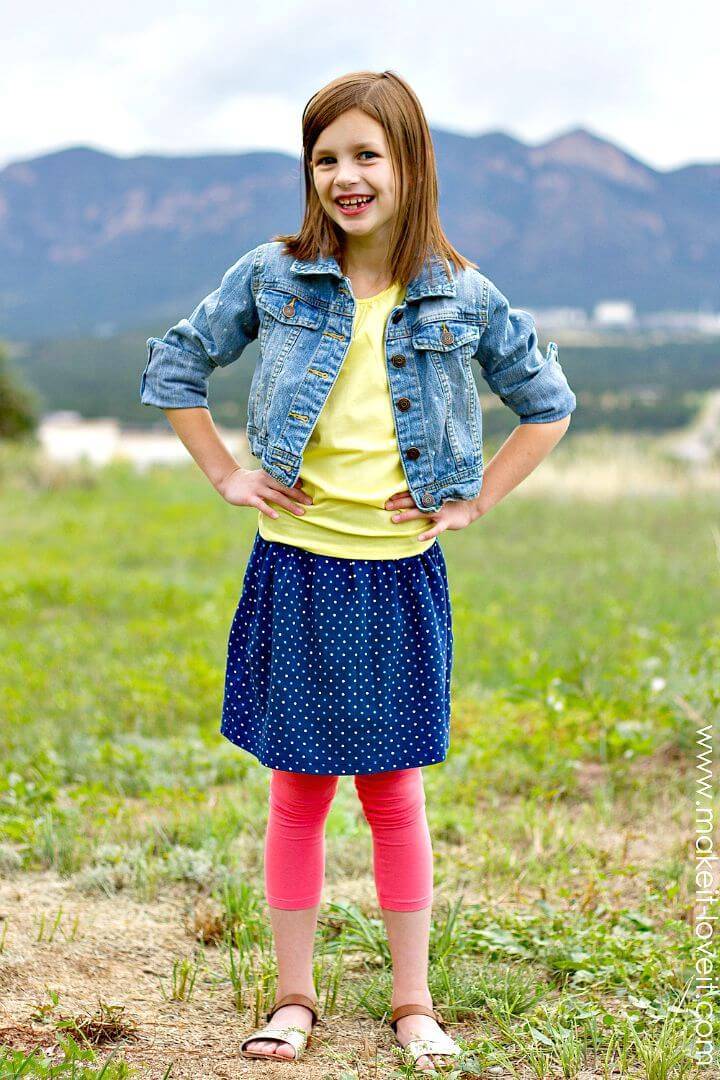 Repurposing Old Shirts Into Skirts for Kids