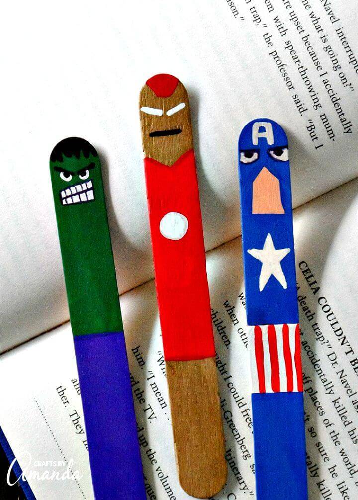 DIY Avengers Bookmarks Craft for Kids