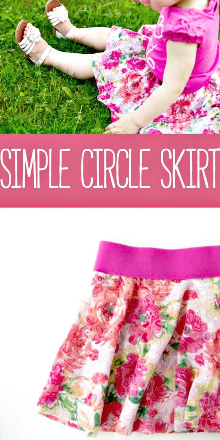 Simple DIY Circle Skirt for Little Princess 