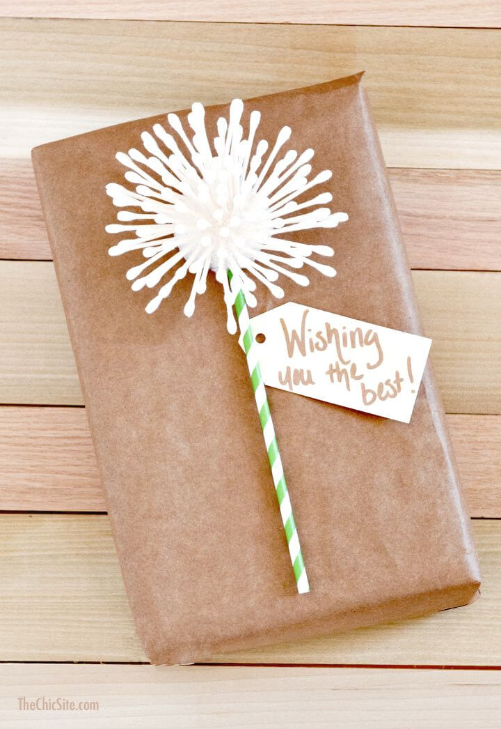 DIY Dandelion Gift Wrap