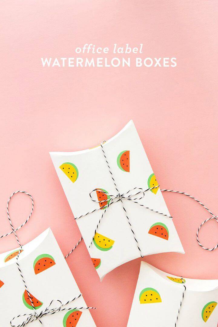 DIY Office Label Watermelon Stickers