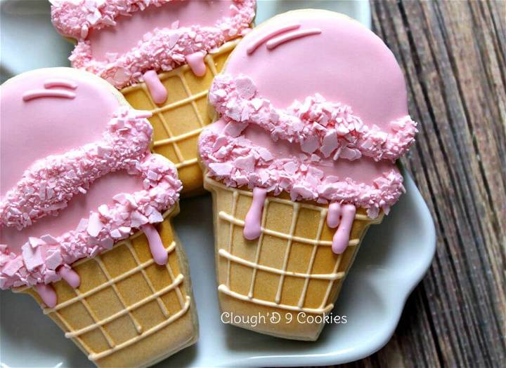 Easy Ice Cream Cone Cookies Recipe
